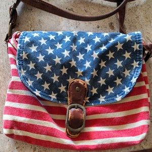 American Flag cross body bag